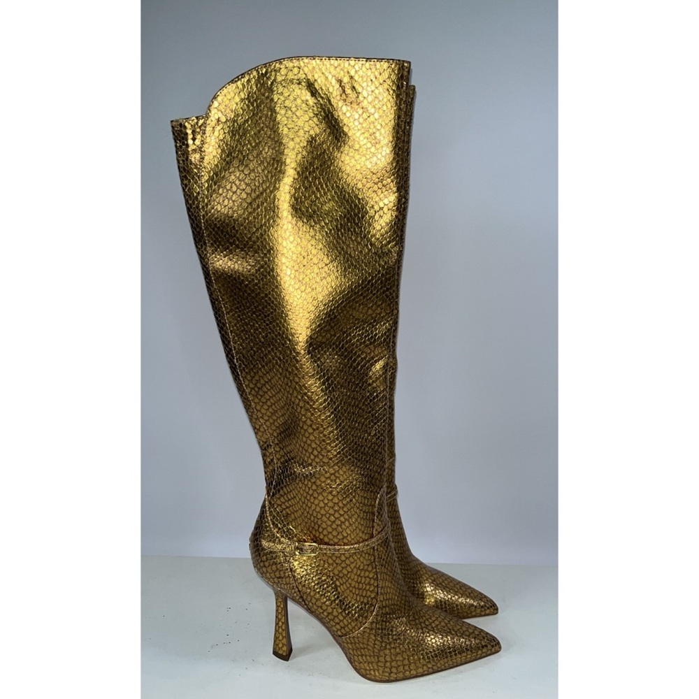 Sam Edelman Elia Bronze Metallic Snake Print Boot (Size: 9) - Picture 8 of 11